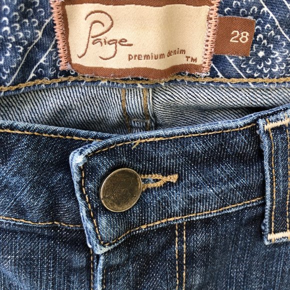 Paige  Womens Bootcut Jeans tag  28" Measures true  31" - Picture 1 of 10